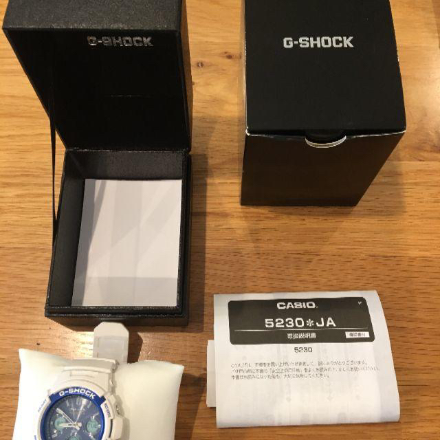 GSHOCK 5230 ホワイト　文字盤青