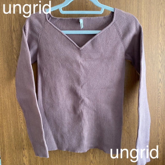 Ungrid(アングリッド)のungrid リブニット レディースのトップス(ニット/セーター)の商品写真