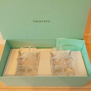 ティファニー(Tiffany & Co.)の新品 ティファニー リボングラス ペア(グラス/カップ)