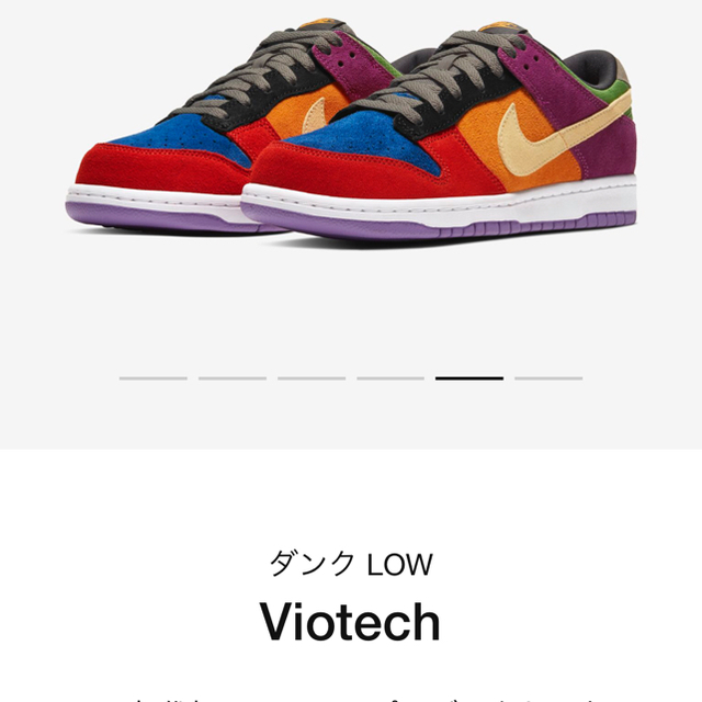 即発送 NIKE DUNK LOW VIOTECH 27cm - スニーカー