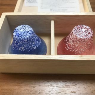 トウヨウササキガラス(東洋佐々木ガラス)の【新品】おちょこ　招福杯　富士山型(食器)