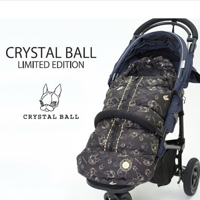 Crystal Ball(クリスタルボール)の【新品】クリスタルボール ベビースリーピングバッグ ブラック キッズ/ベビー/マタニティの外出/移動用品(その他)の商品写真