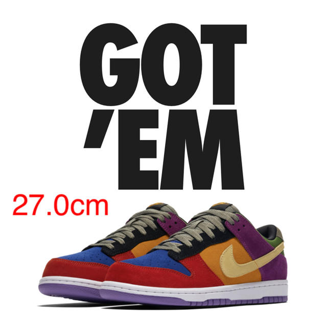 NIKE(ナイキ)のNIKE DUNK LOW VIOTECH 27cm メンズの靴/シューズ(スニーカー)の商品写真