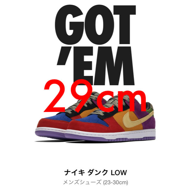 NIKE(ナイキ)の ナイキ ダンク LOW 29cm メンズの靴/シューズ(スニーカー)の商品写真