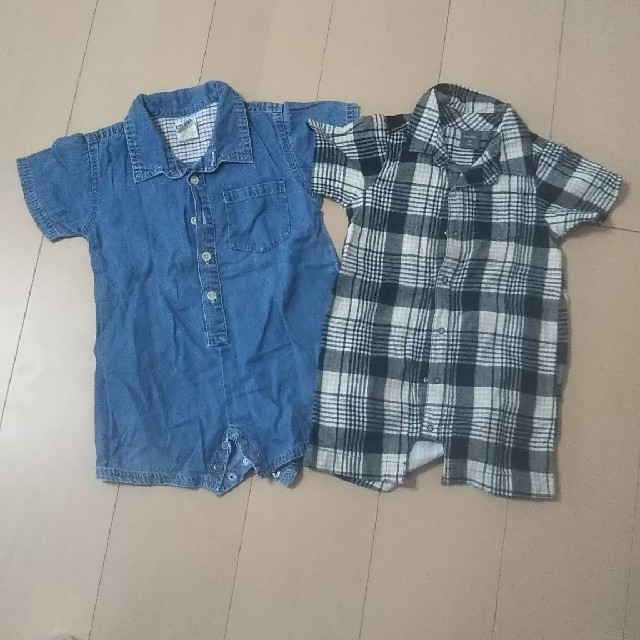 babyGAP(ベビーギャップ)のbabyGap 半袖ロンパースセット 80 キッズ/ベビー/マタニティのベビー服(~85cm)(ロンパース)の商品写真