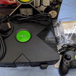 エックスボックス(Xbox)の初代XBOX EvoX導入 エミュOK HDD500G換装(家庭用ゲーム機本体)