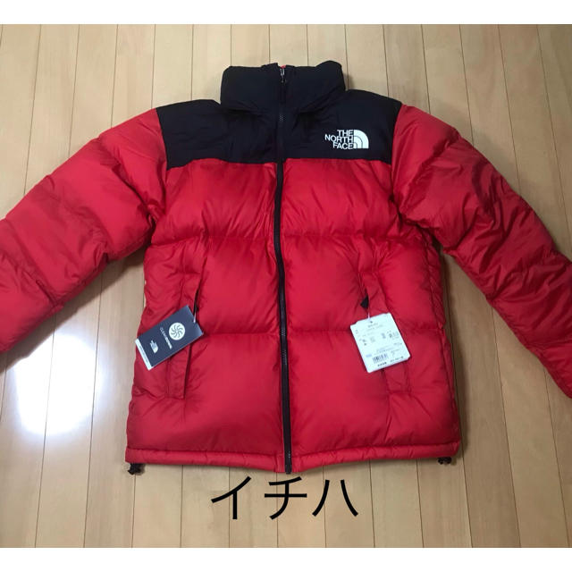 THE NORTH FACE(ザノースフェイス)のNORTH FACE ノースフェイス ヌプシ ダウン レッド 新品 L メンズのジャケット/アウター(ダウンジャケット)の商品写真