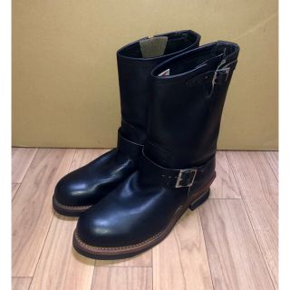 レッドウィング(REDWING)の美品 REDWING エンジニアブーツ 9085 9.5D 27.5cm 黒(ブーツ)