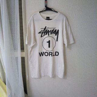 ステューシー(STUSSY)のステューシー半袖Tシャツ ブラック✕ホワイト(Tシャツ/カットソー(半袖/袖なし))