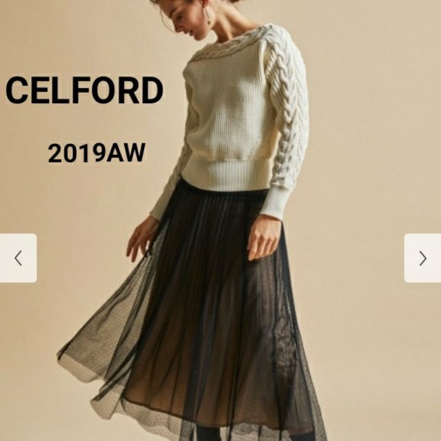 CELFORD セルフォード 2019Aw ケーブルニットプルオーバー