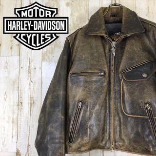 ハーレーダビッドソン(Harley Davidson)のハーレダビッドソン  HARLEY DAVIDSON 厚手レザージャケット(ライダースジャケット)