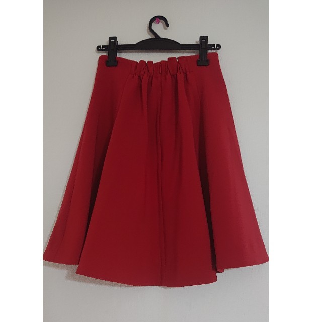 SNIDEL(スナイデル)のスナイデル ハイウェスト スカート レッド レディースのスカート(ひざ丈スカート)の商品写真