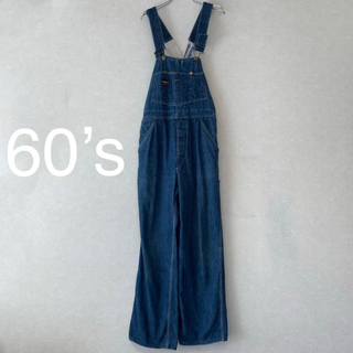 オシュコシュ(OshKosh)の【古着】60’s Osh kosh デニムオーバーオール USA製(サロペット/オーバーオール)