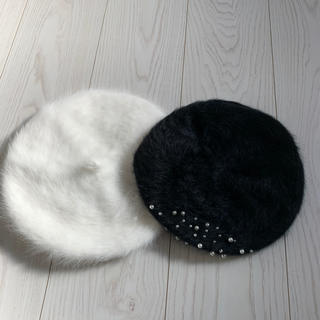 冬用ベレー帽　2点セット(ハンチング/ベレー帽)