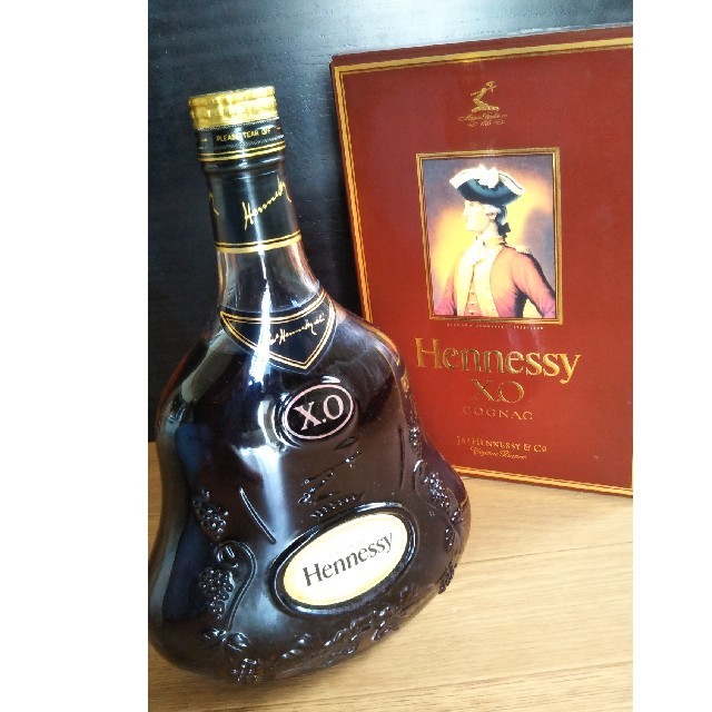 未開栓HennessyブランデーヘネシーX.Oクリアボトル金キャップ700ml