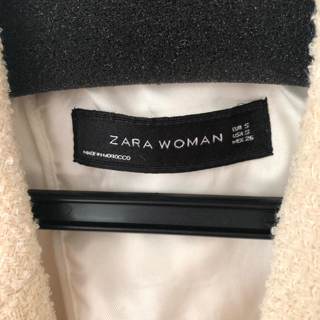 ZARA(ザラ)のZARA 白コート レディースのジャケット/アウター(ロングコート)の商品写真