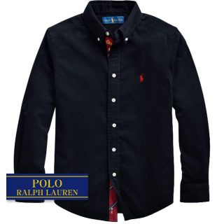 ラルフローレン(Ralph Lauren)の☆新品☆170 ラルフローレン コットンコーデュロイシャツ ブラック 6698(ブラウス)