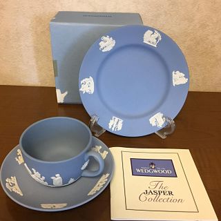 ウェッジウッド(WEDGWOOD)の新品 未使用 ウェッジウッド ジャスパー  トリオ カップ ソーサー プレート(グラス/カップ)