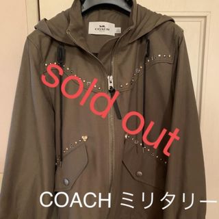 コーチ(COACH)のCOACH  ビジュー付き ミリタリージャケット(ミリタリージャケット)