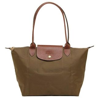 ロンシャン(LONGCHAMP)の【新品】ロンシャン カーキ Sサイズ ロングハンドル 2605(トートバッグ)