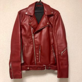 zara ライダース 赤 L