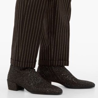 サンローラン(Saint Laurent)のsaint laurent グリッターブーツ  19aw 新品 確実正規品(ブーツ)