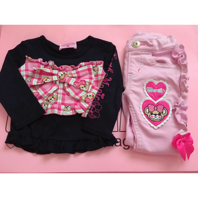 EARTHMAGIC(アースマジック)のアースマジック♡ 90 キッズ/ベビー/マタニティのキッズ服女の子用(90cm~)(Tシャツ/カットソー)の商品写真