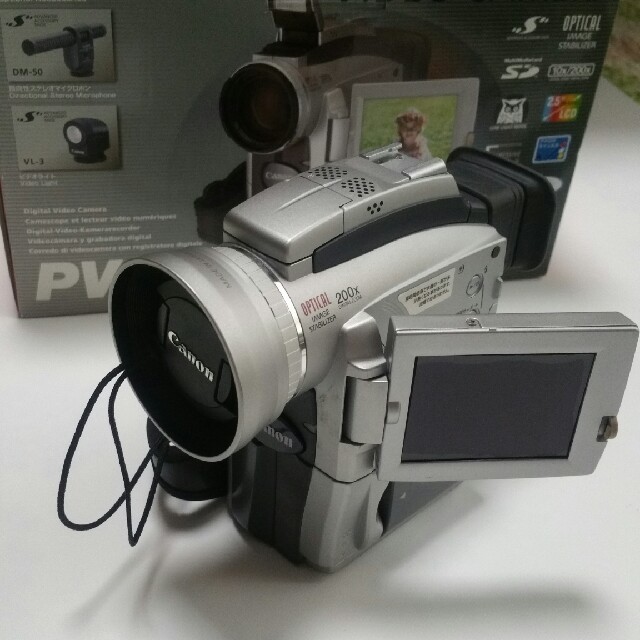 Canon(キヤノン)のCanonビデオカメラ　PV130 ジャンク品 スマホ/家電/カメラのカメラ(ビデオカメラ)の商品写真