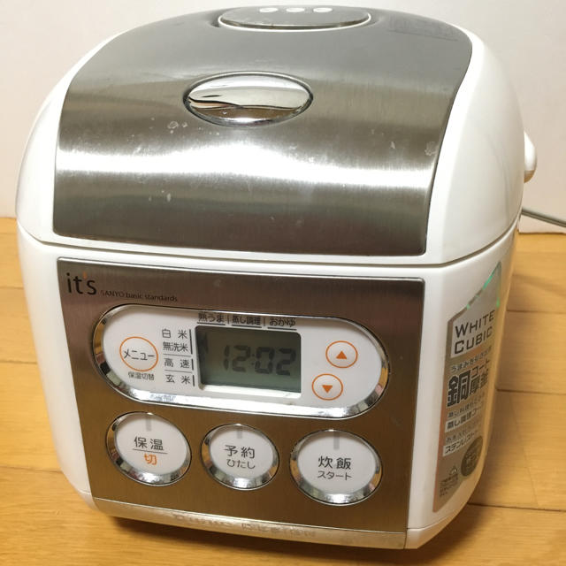 炊飯器 ECJ-MS30 0.54L 3合炊き 中古動作OK！ スマホ/家電/カメラの調理家電(炊飯器)の商品写真