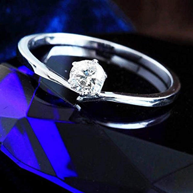 衝撃価格　天然ダイヤモンド0.2ct プラチナ　鑑別書付　リング　指輪　婚約指輪