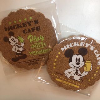 ディズニー(Disney)のミッキー　コルクコースター(テーブル用品)