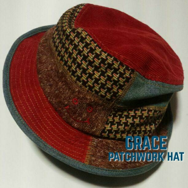 グレース grace hats 異素材パッチワークデニムハット 新品 レディースの帽子(ハット)の商品写真