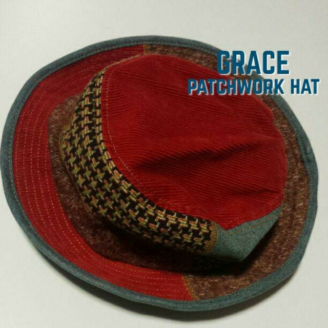 グレース grace hats 異素材パッチワークデニムハット 新品 レディースの帽子(ハット)の商品写真