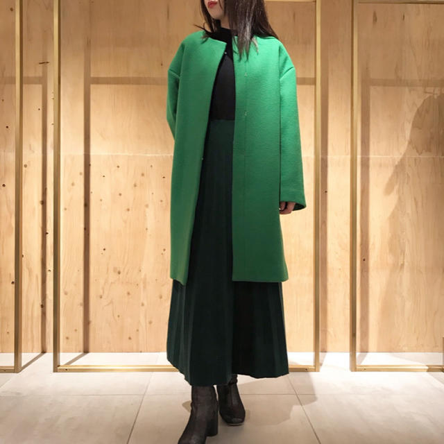 ノーカラーコクーンコート FLAY.ID - ロングコート
