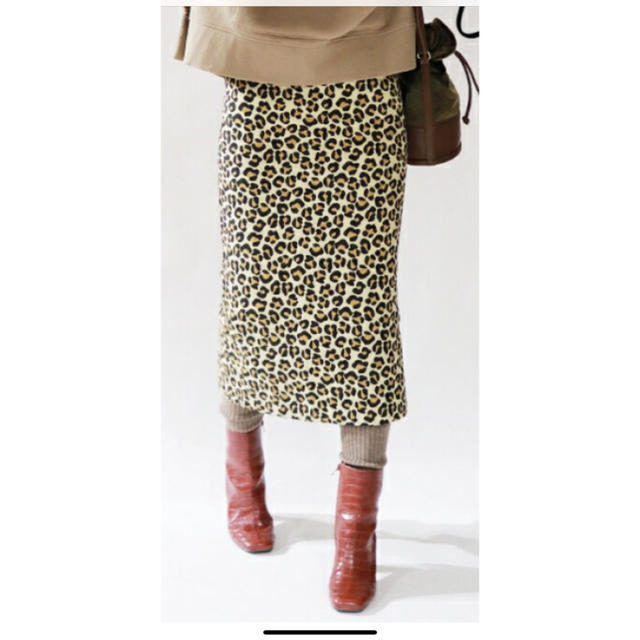 Ungrid(アングリッド)のungrid/レオパードタイトスカート レディースのスカート(ひざ丈スカート)の商品写真
