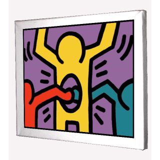 12 キースへリング　keith haring　ポップアート　キャンバス　模写(ボードキャンバス)