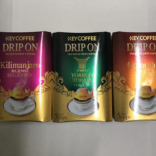 キーコーヒー(KEY COFFEE)のKEY COFFEE ドリップコーヒー 5杯×3箱(コーヒー)