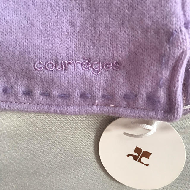 Courreges(クレージュ)の★Courreges★クレージュ カシミヤ入 手袋 パステルカラー パープル 紫 レディースのファッション小物(手袋)の商品写真