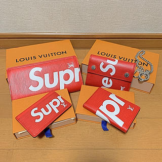 ルイヴィトン(LOUIS VUITTON)のLOUIS VUITTON × Supreme 財布 カードケース 4点(長財布)
