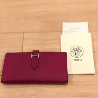 エルメス(Hermes)のrinko123様ご専用【Hermes/エルメス】ベアン財布★ローズパープル(財布)