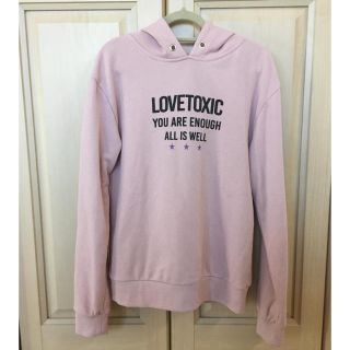 ラブトキシック(lovetoxic)の★LOVETOXIC★（中古）ラブトキシック　パーカー　ピンク　160(Tシャツ/カットソー)