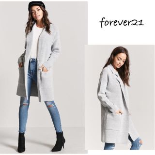 フォーエバートゥエンティーワン(FOREVER 21)のforever21 ニットコート ニットカーディガン コーディガン(カーディガン)