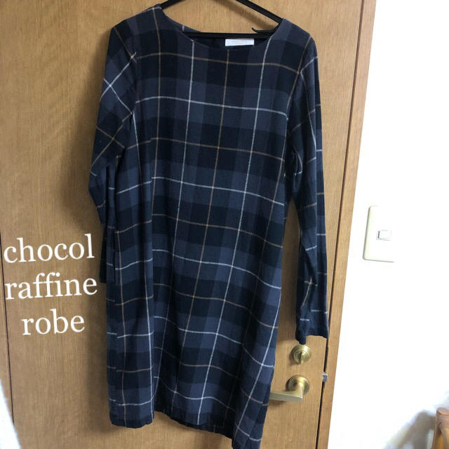 chocol raffine robe(ショコラフィネローブ)のchocol raffine robe＊チェック柄ワンピース レディースのワンピース(ミニワンピース)の商品写真