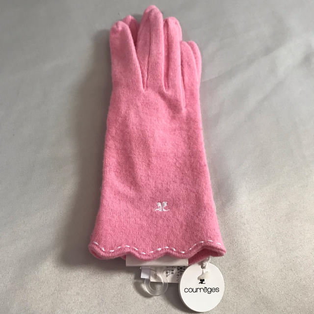 Courreges(クレージュ)の★Courreges★ クレージュ 手袋 パステルカラー ピンク レディースのファッション小物(手袋)の商品写真
