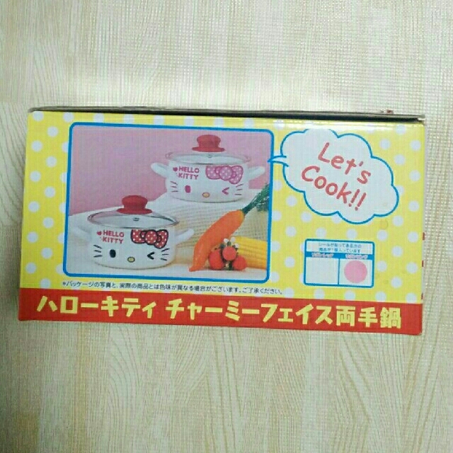 サンリオ(サンリオ)のハローキティ　両手鍋　【送料込】 インテリア/住まい/日用品のキッチン/食器(鍋/フライパン)の商品写真