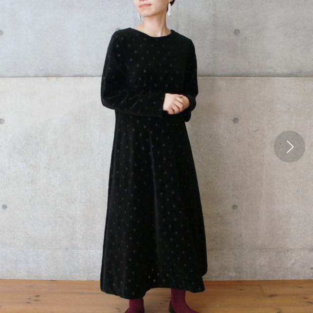 Dot&Stripes CHILDWOMAN(ドットアンドストライプスチャイルドウーマン)のdot&stripes childwoman ベロアワンピース レディースのワンピース(ロングワンピース/マキシワンピース)の商品写真