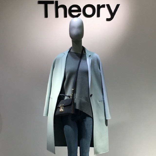 レディースtheory 美品 ダブルフェイスチェスターコート定価８,５ 万 sizeＰ