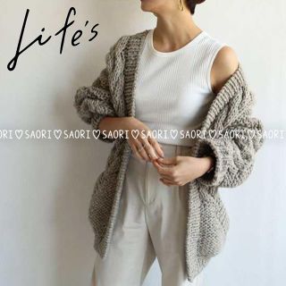 トゥデイフル(TODAYFUL)のTODAYFUL【美品】Cable Hand knit Cardigan (カーディガン)