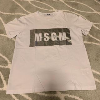 エムエスジイエム(MSGM)の格安★MSGM レディース Tシャツ S★シルバー (Tシャツ(半袖/袖なし))