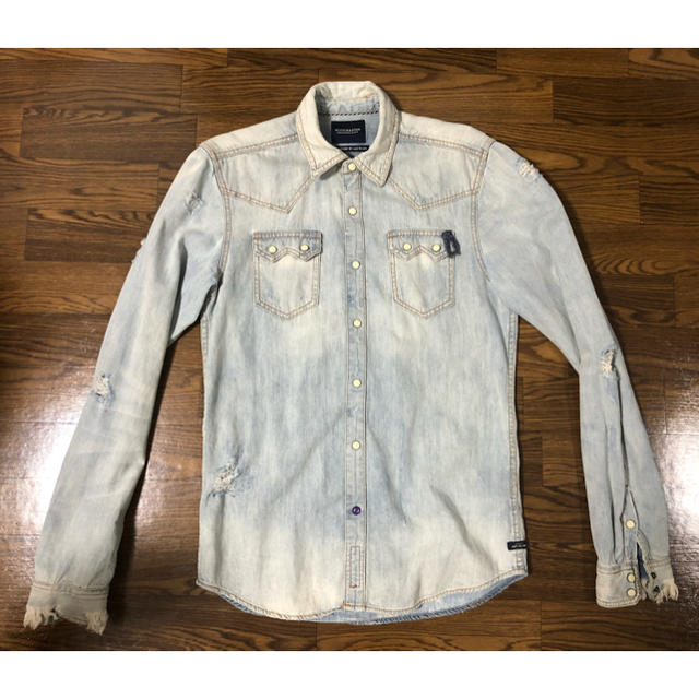 SCOTCH & SODA(スコッチアンドソーダ)のscotch&soda ダメージデニムシャツ メンズのトップス(シャツ)の商品写真